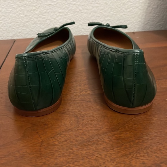 J Crew Croc Embossed Ballet Flats - Picture 6 of 8